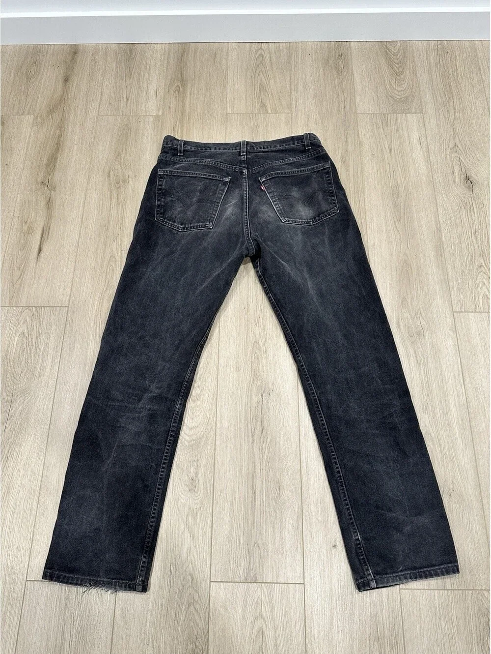 VTG Levi’s Black Faded 37x33 505 Jeans Made In USA Men’s Straight Leg